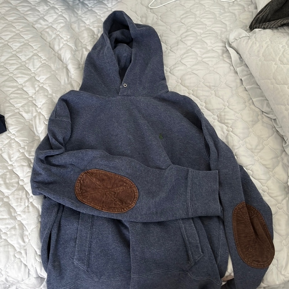 Blue hoodie